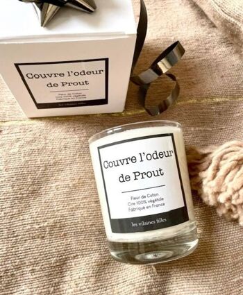 Idéal cadeau : Bougie qui "couvre l'odeur de prout" parfum coton 2