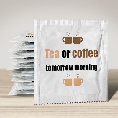 Condom: Tea Or Coffee Tomorrow Morning