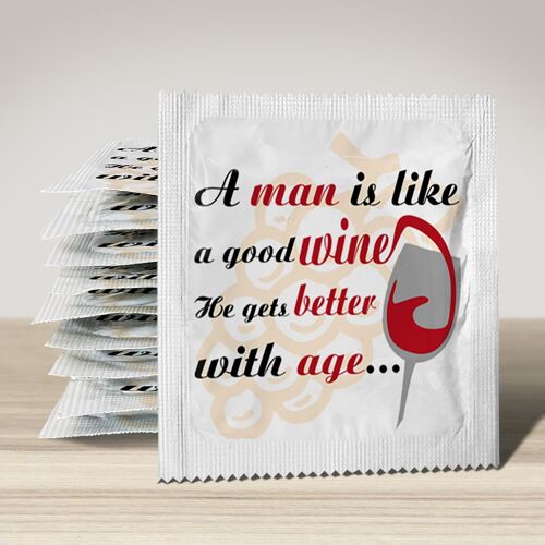 Préservatif: A Man Is Like Good Wine