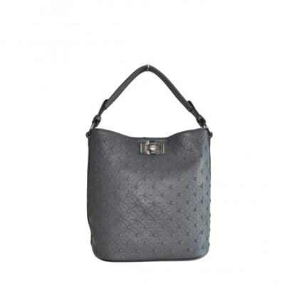 Bolso Florencia grabado en relieve grey