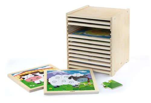 Viga - 9 Piece Puzzle - 12pc Set with Storage Box