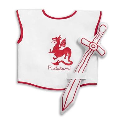 Cotton Red Knight Costume Kit