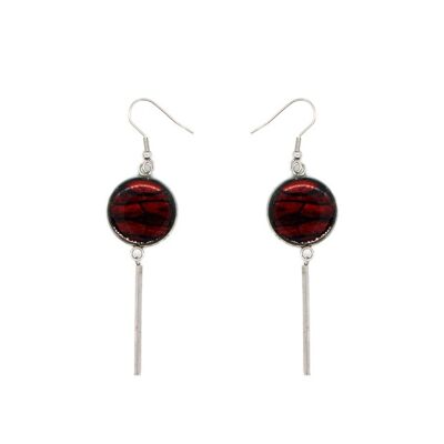 Tamina marquetry earrings