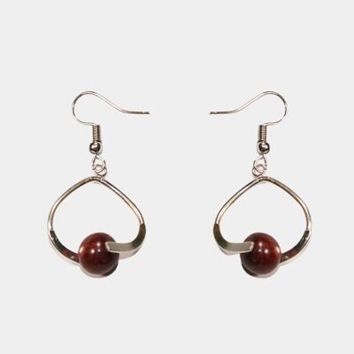 Boucles d'oreilles amarante Falone