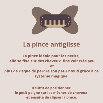 PACK de 13 BARRETTES NOEUDS CROISÉS double gaze à motifs crocodile ou antiglisse 2