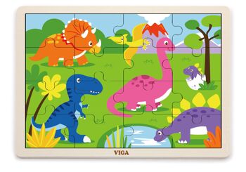 Viga - Casse-tête 16 pièces - Dinosaure 1
