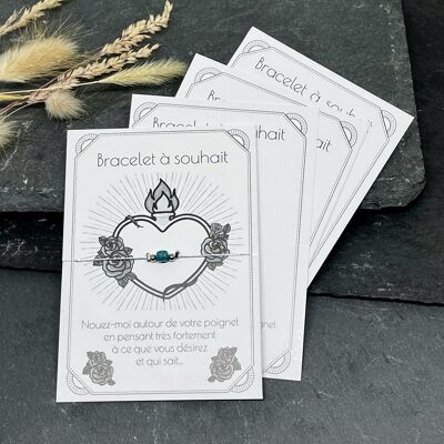 Bracciale dei desideri in apatite per donne e bambini