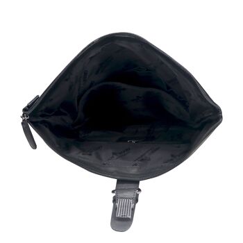 Sac à dos en cuir Sandy Grand sac à dos pour ordinateur portable pour femme 15,6 pouces Homme - Noir 9