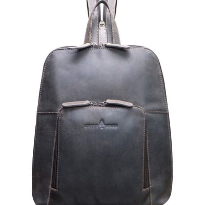 Anja Damenrucksack Leder Klein City Rucksack Mädchen Modern - Braun