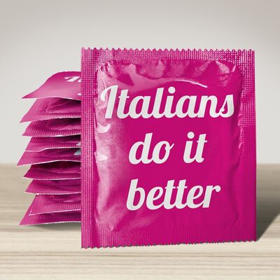 Condón: los italianos lo hacen mejor