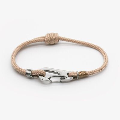 Bracelet escalade homme minimaliste - Ubaye - Beige