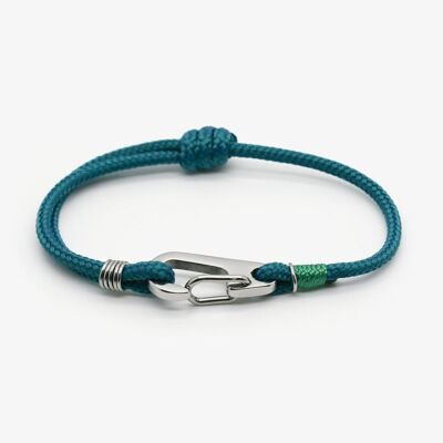 Bracelet nature homme minimaliste - Ubaye - Vert canard