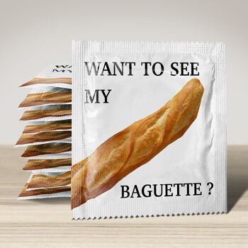 Préservatif: Want To See My Baguette 1
