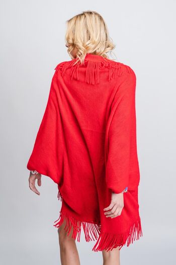 ZAPPAGE PONCHO ROUGE 3
