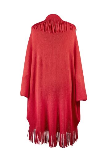 ZAPPAGE PONCHO ROUGE 6