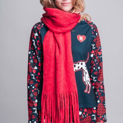 ZOSIME RED SCARF
