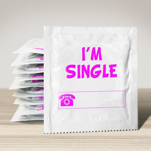 Préservatif: I'm Single Pink