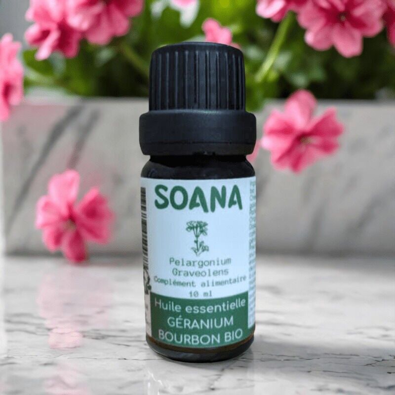 OLIO ESSENZIALE DI GERANIO BOURBON BIOLOGICO - 10 ML
