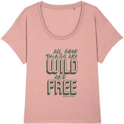 WILD AND FREE Chiller-T-Shirt aus Bio-Baumwolle [DAMEN]
