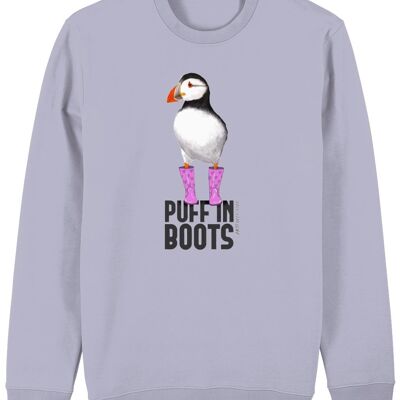 PUFF IN PINK BOOTS Organic Fitted Sweatshirt [KIDS-UNISEX]