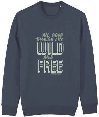 Sweat ras du cou bio WILD AND FREE [UNISEXE] 3