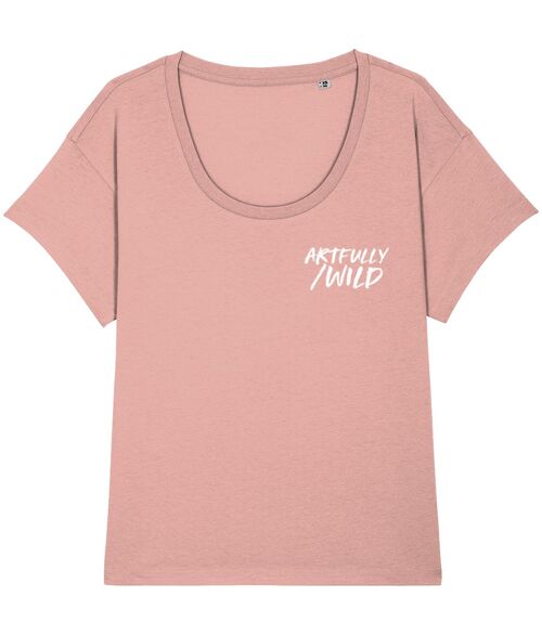 ARTFULLY/WILD Motif Organic Chiller T-Shirt [WOMEN]