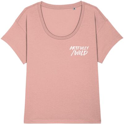 ARTFULLY/WILD Motif Organic Chiller T-Shirt [WOMEN]