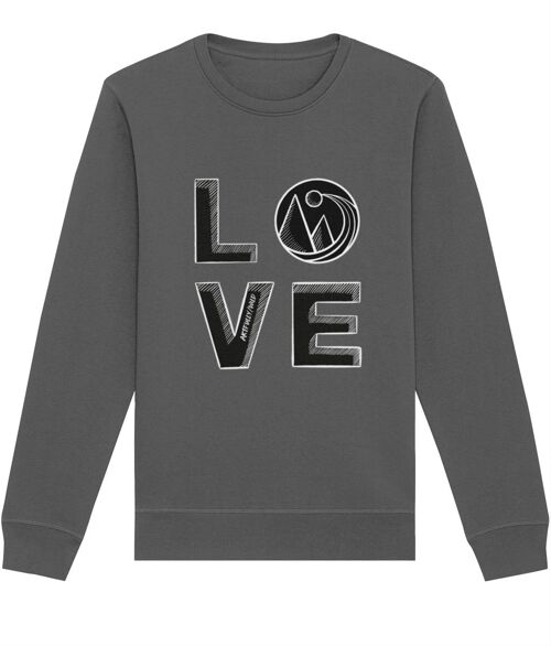 BIG LOVE Organic Classic Crew Sweatshirt [UNISEX]