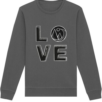 BIG LOVE Organic Classic Crew Sweatshirt [UNISEX]