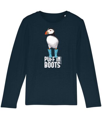 PUFF IN BLUE BOOTS T-shirt bio à manches longues [ENFANTS-UNISEXE] 1