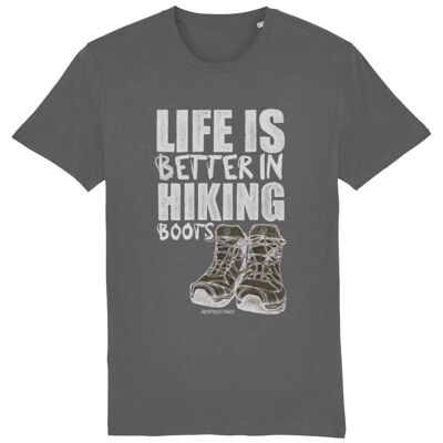 LIFE IS BETTER IN HIKING BOOTS Classic Organic T-Shirt [UNISEX]