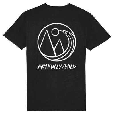 Camiseta clásica ARTFULLY WILD Organic White Circle Back [UNISEX]