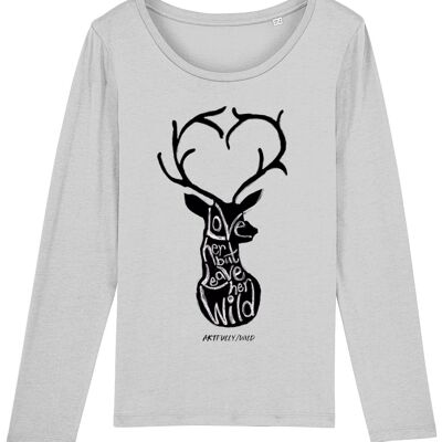 LOVE HER BUT LEAVE HER WILD Organic Long-Sleeved T-Shirt [WOMEN]