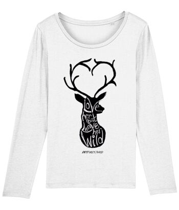 T-shirt bio à manches longues LOVE HER BUT LEAVE HER WILD [FEMME] 3