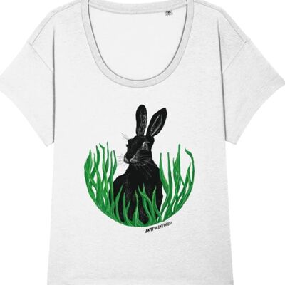 HARE IN THE GRASS Chiller T-Shirt aus Bio-Baumwolle [DAMEN]