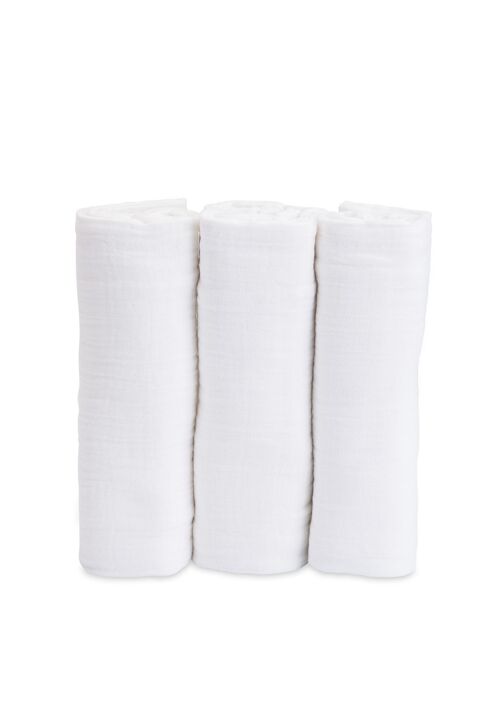 LU - Cotton Muslin Swaddle 3 Pack