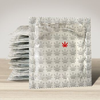 Préservatif: Cannabis Red Silver 1