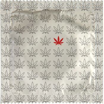 Préservatif: Cannabis Red Silver 2