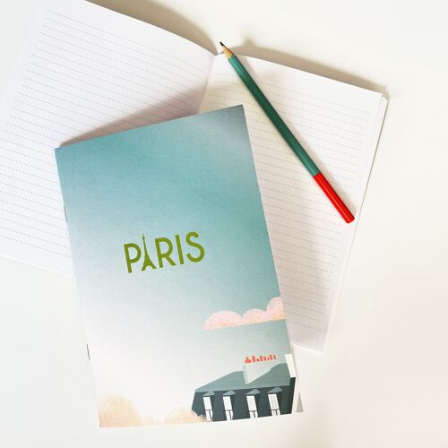 Carnet Ciel de Paris papier recyclé format A5
