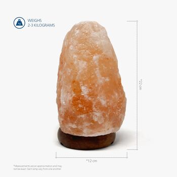 Lampe de sel de l'Himalaya en cristal naturel 3