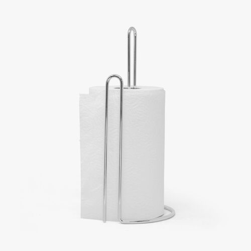 Standing Kitchen Roll Holder - Silver