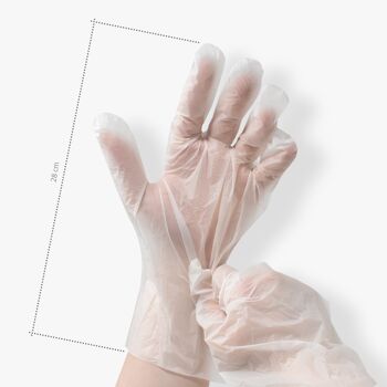 Lot de 100 - Gants biodégradables de qualité alimentaire 3