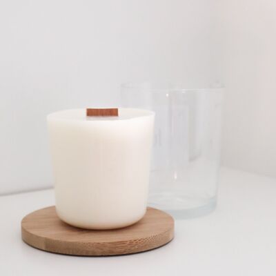 SCENTED NATURAL CANDLE REFILL 180gr - for transparent container