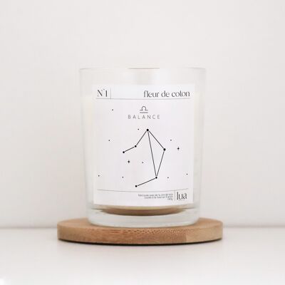 NATURAL SCENTED CANDLE "ASTROLOGY SIGN" Transparent N°2 Almond With