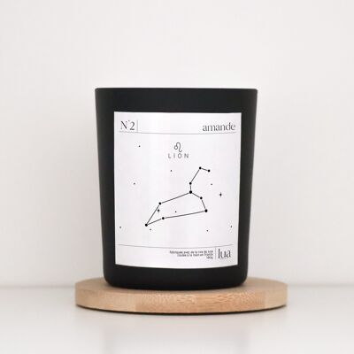 NATURAL SCENTED CANDLE "ASTROLOGICAL SIGN" Black N°1 Cotton flower With