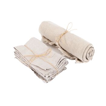 La Nappe en Lin - Beige - 180x300 2