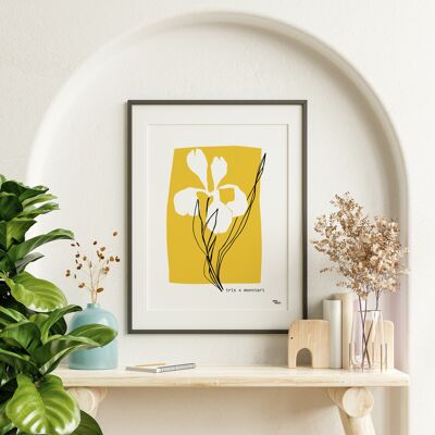 Yellow flower poster