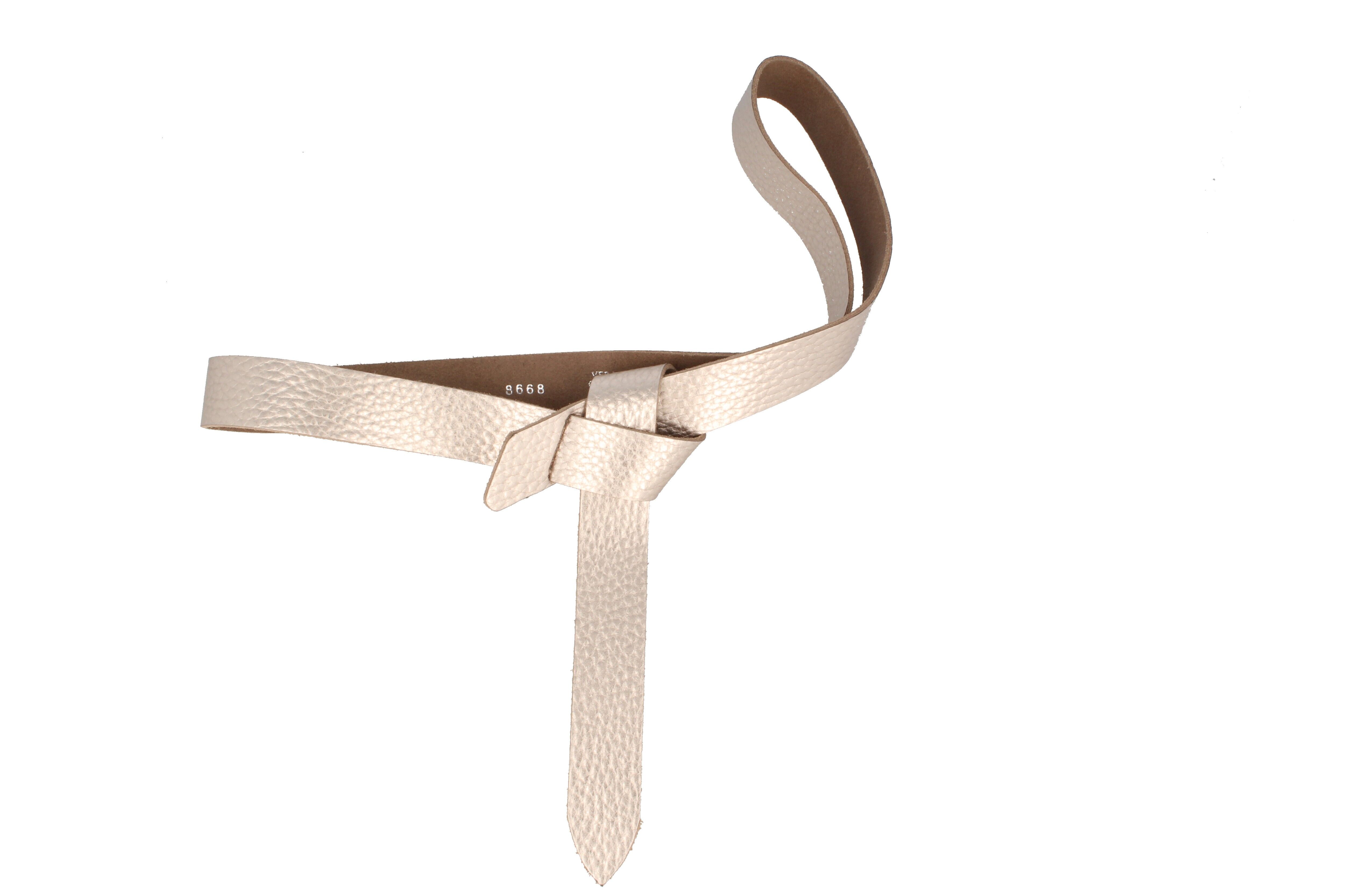 Belt women's tie belt knotted Sera Metallic Silver Gold Black