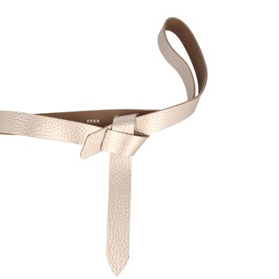 Belt women's tie belt knotted Sera Metallic Silver Gold Black