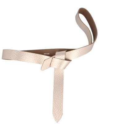 Belt women's tie belt knotted Sera Metallic Silver Gold Black